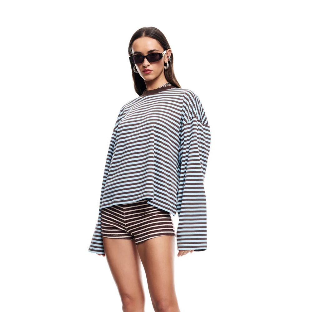 Lioness BLOOM LONG SLEEVE| CHOCOLATE SEA STRIPE C00 - Picture 5 of 7